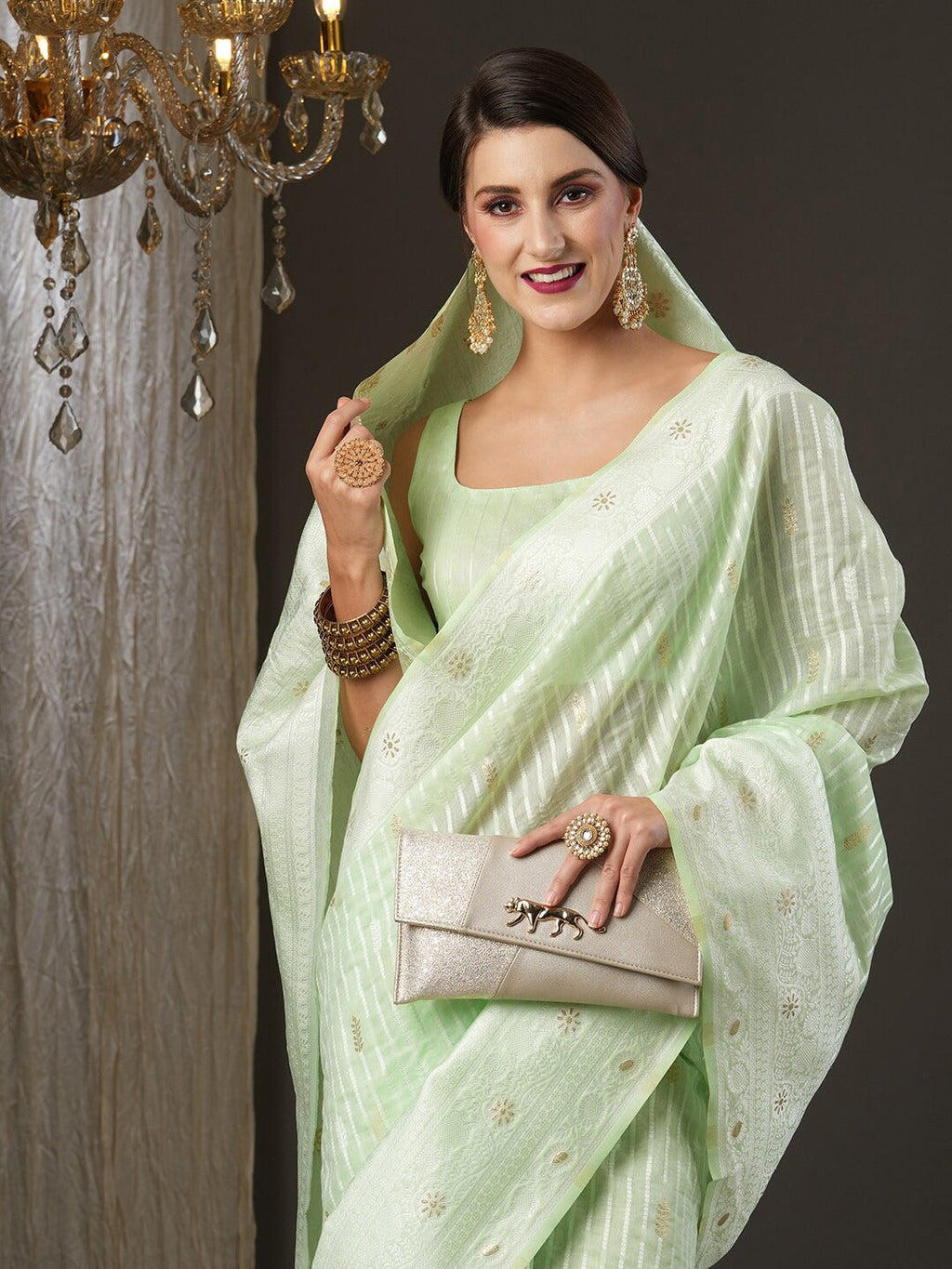 Saree Mall Woven Design Zari Silk Cotton Saree | Grocsy
