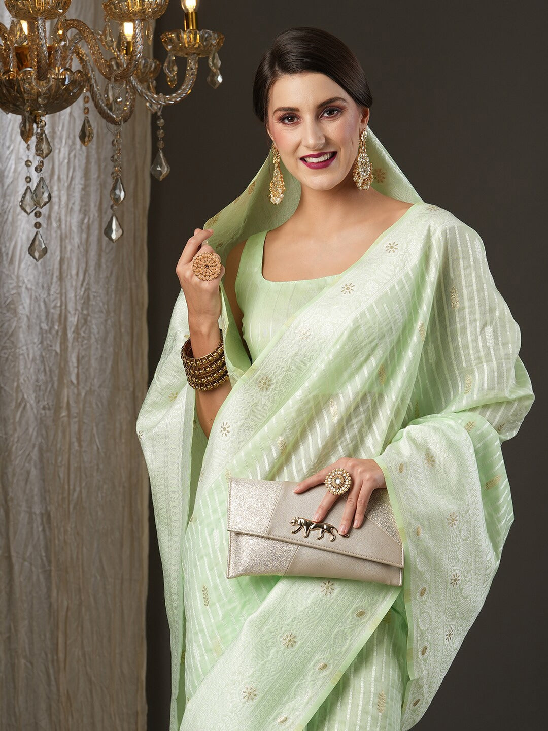 Saree Mall Woven Design Zari Silk Cotton Saree | Grocsy