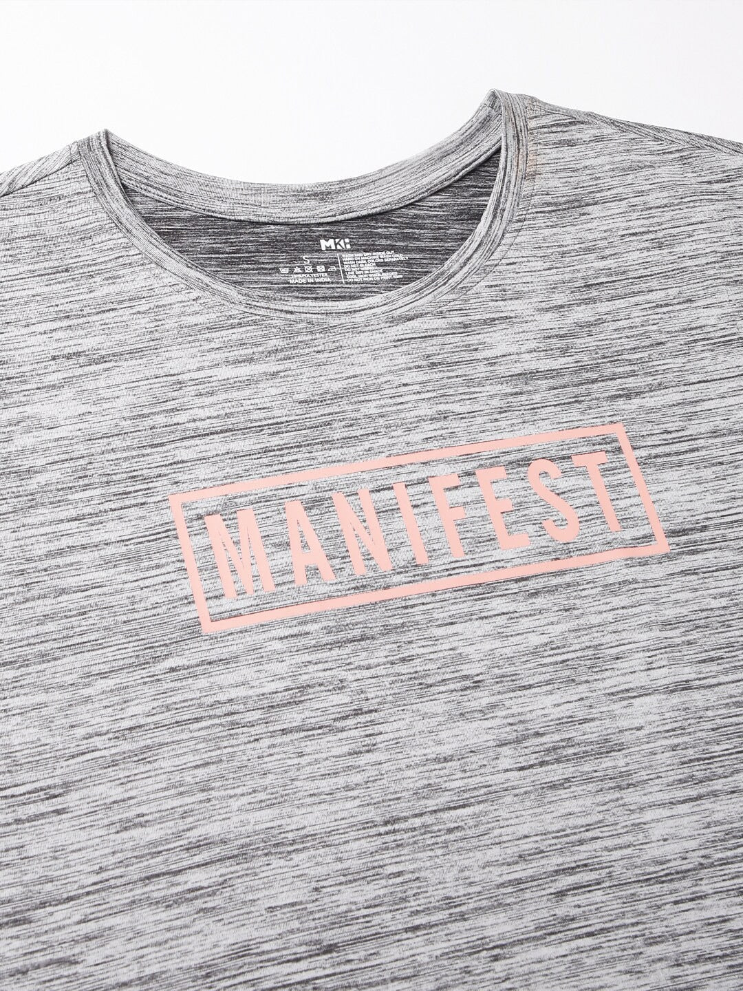 MKH Typography Printed Extended Sleeves Dri-FIT Relaxed Fit Sports T-shirt | Grocsy