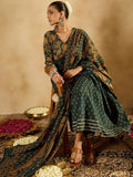 Indo Era Floral Printed Empire Pure Cotton A-Line Kurta With Trousers & Dupatta | Grocsy