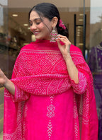 Vellora Crepe Pink Daily Wear Embroidery Work Readymade Straight Suit | Grocsy
