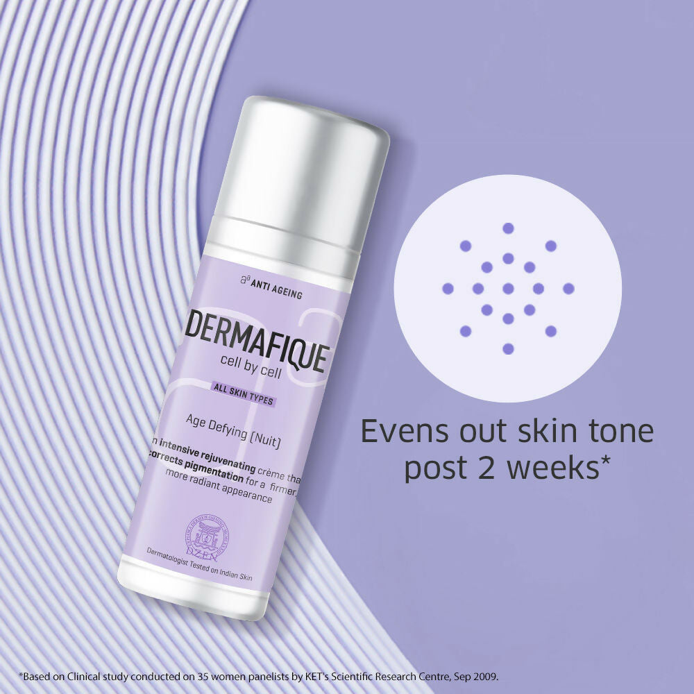 Dermafique Age Defying Nuit, Night Cream For Pigmentation & Dark Spots | Grocsy