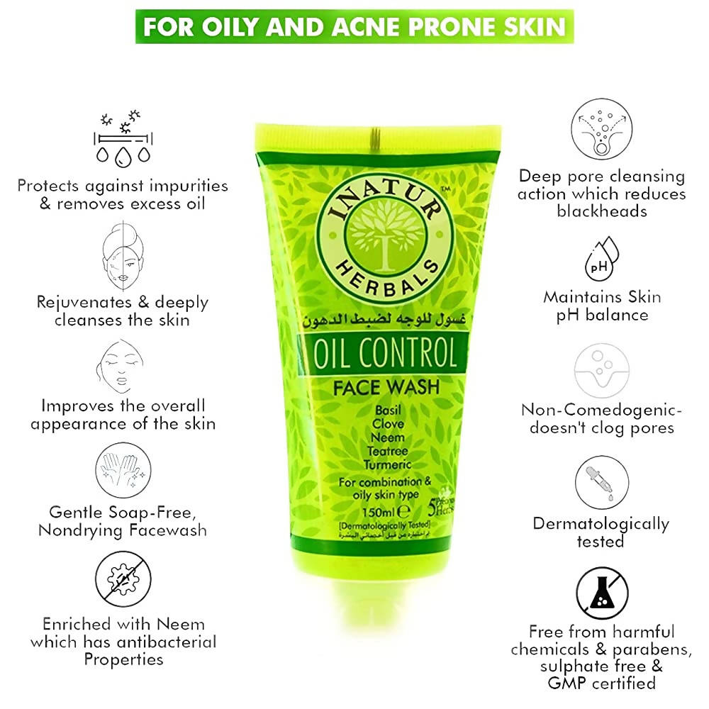 Inatur Oil Control Face Wash | Grocsy