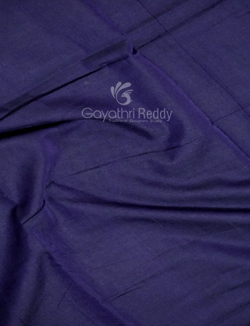 Kalanetha Dark Brinjal Coloured Pure Narayanpet Cotton Saree By Gayathri Reddy Designer Studio | Grocsy