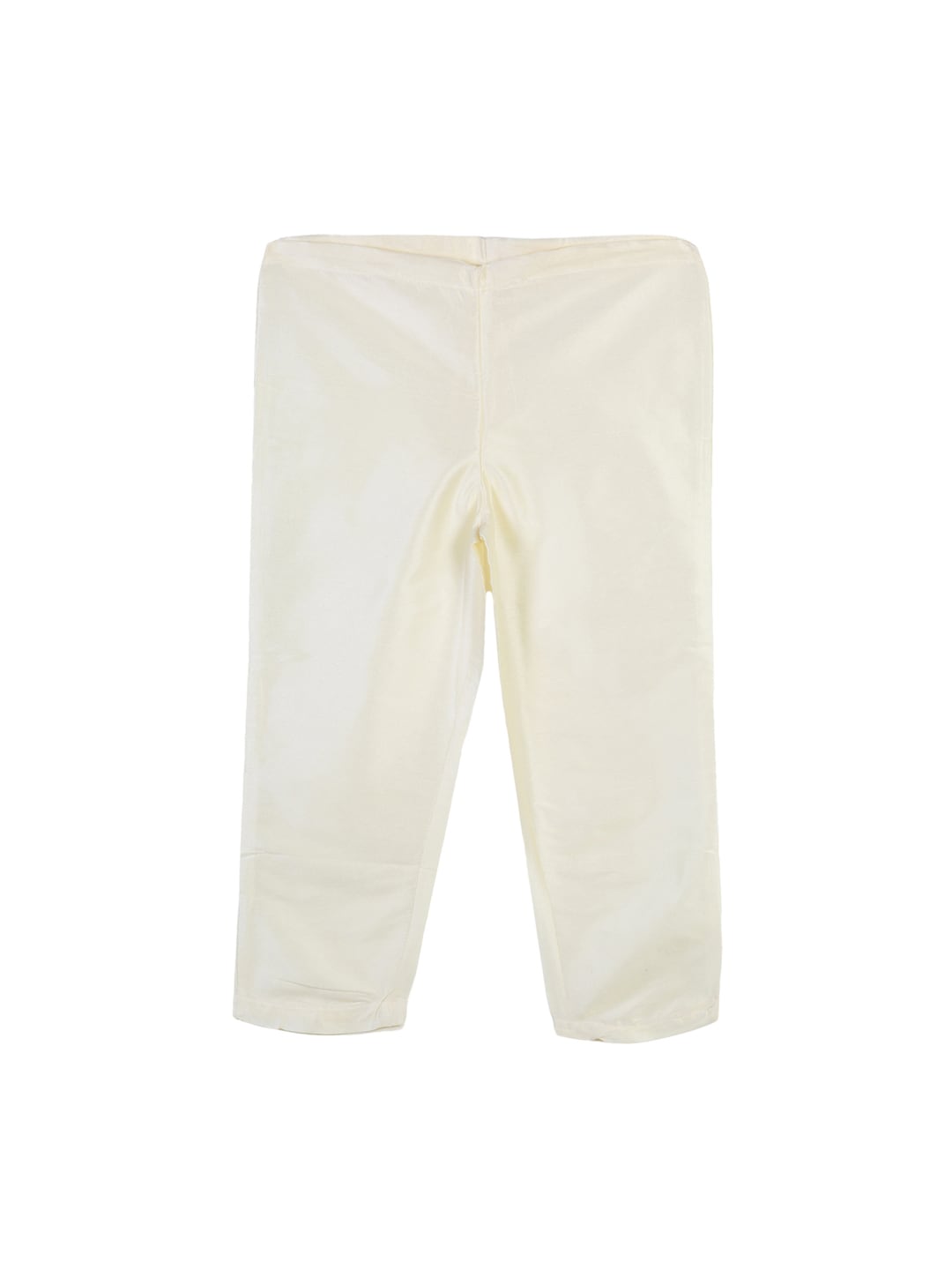 Sethukrishna Boys Green & Cream-Coloured Solid Kurta with Pyjamas | Grocsy