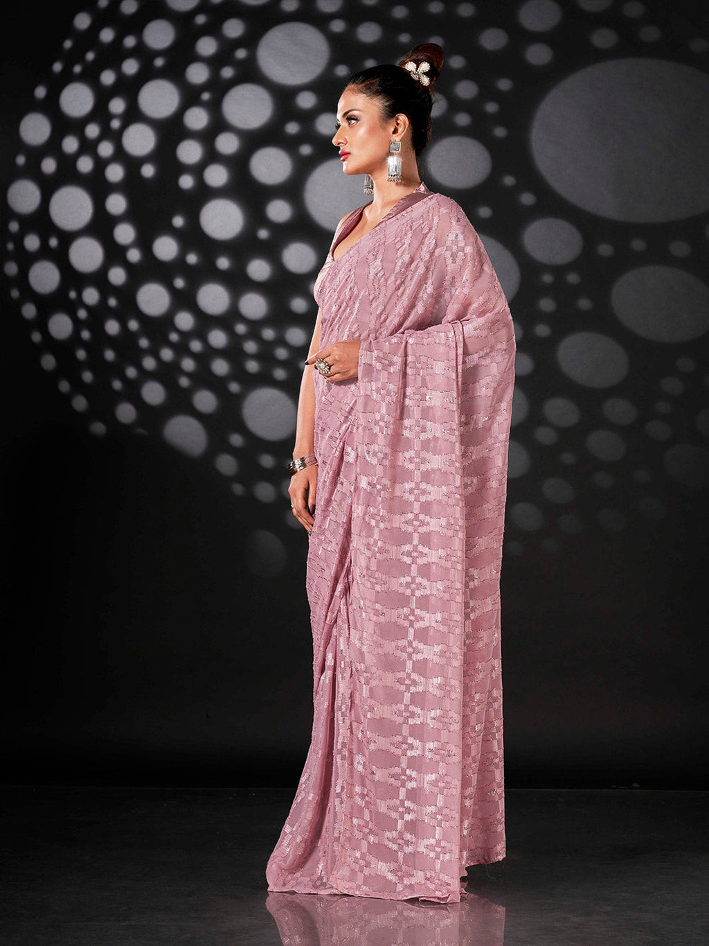 Tikhi Imli Embellished Saree | Grocsy