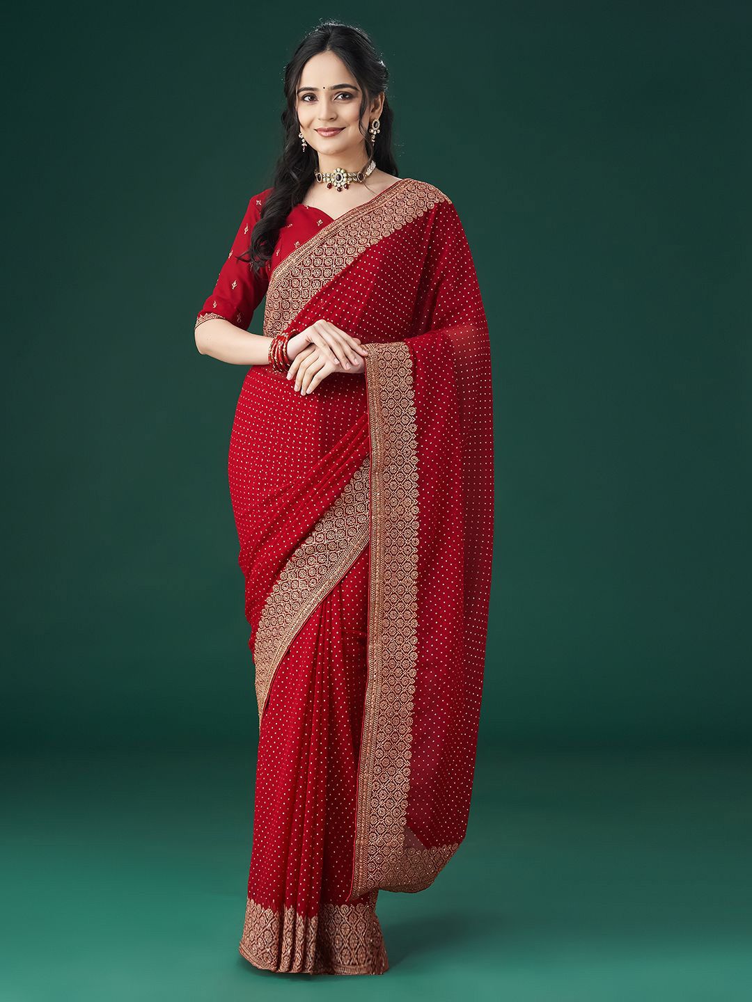 kasee Embellished Beads and Stones Celebrity Saree | Grocsy