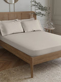 Marks & Spencer Cream-Coloured Fitted Egyptian Cotton 230 TC King Bedsheet | Grocsy