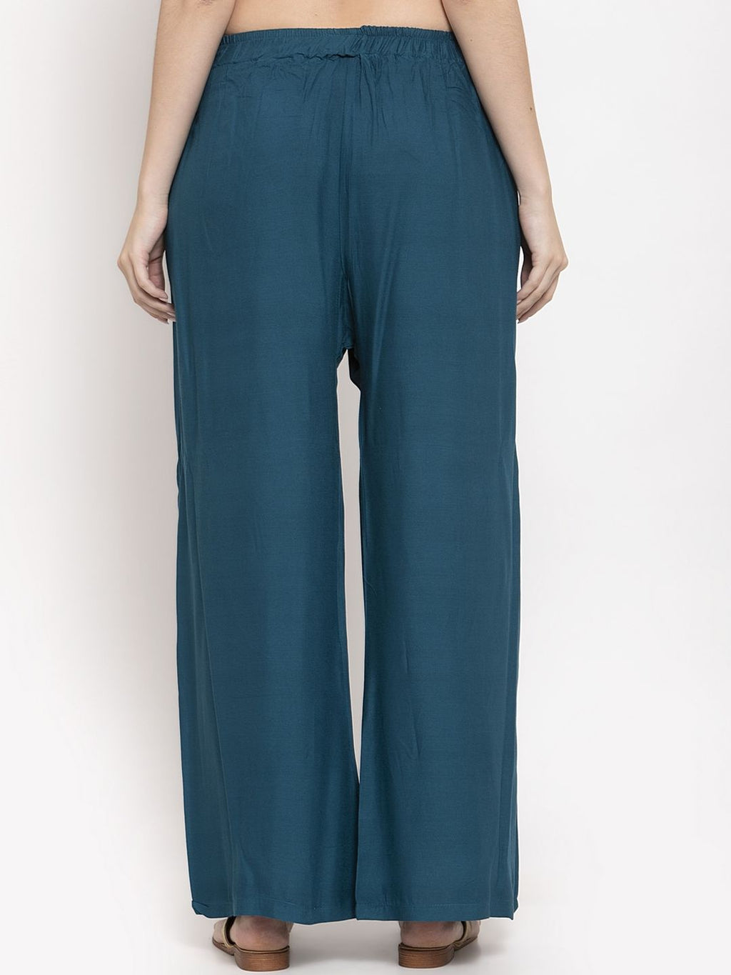 TAG 7 Women Pack of 2 Solid Flared Palazzos | Grocsy