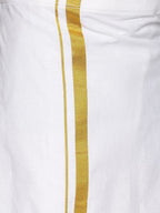 Sethukrishna Boys Blue & White Shirt with Dhoti | Grocsy