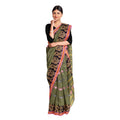 Exclusive Collection 100% Pure Cotton Pesta Tant Saree With Hand Weaving Work | Grocsy
