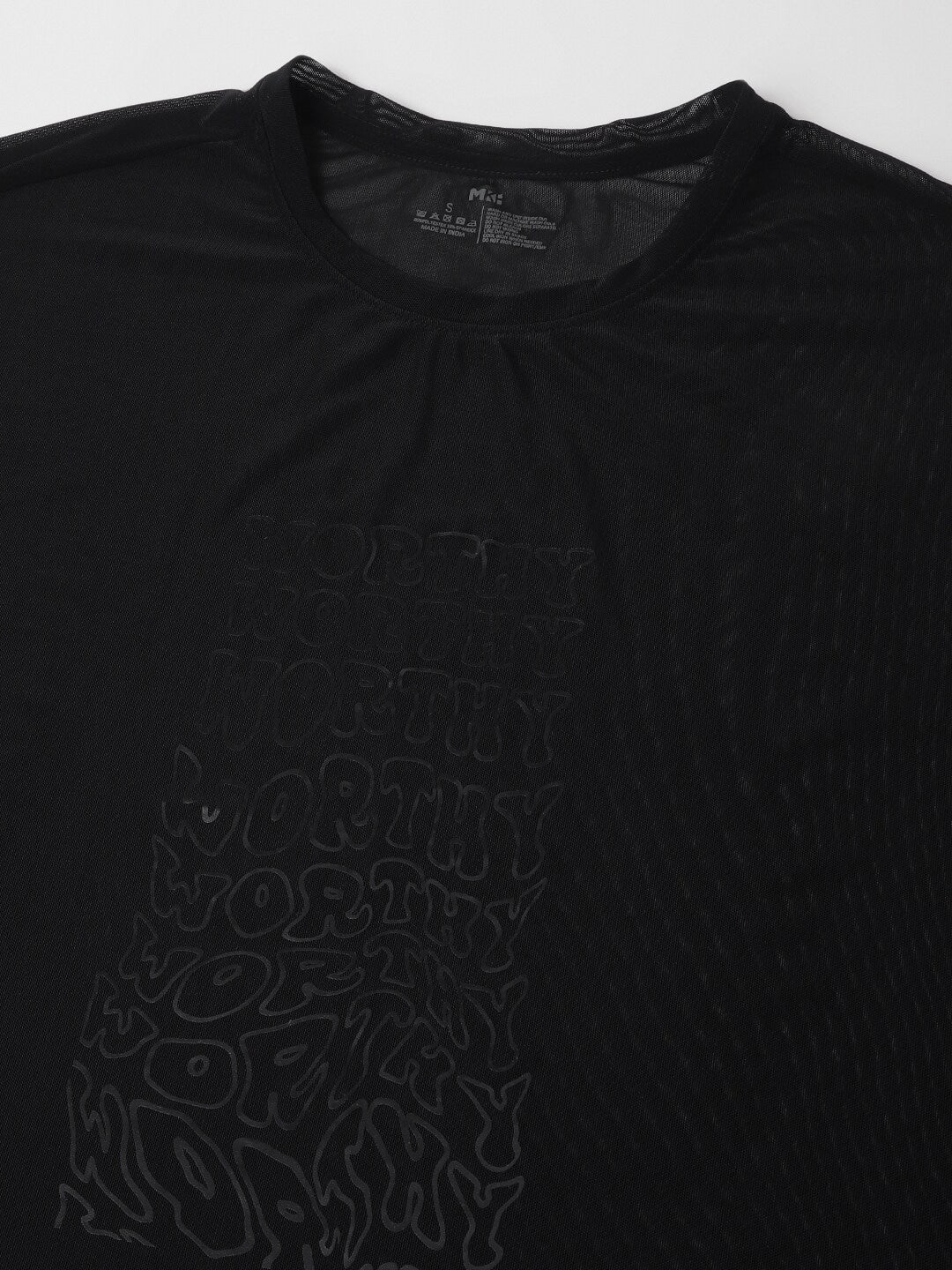 MKH Typography Printed Dri FIT Relaxed Fit Sports T-shirt | Grocsy