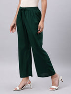 Souchii Green Liva Ethnic Palazzos | Grocsy