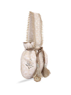 Masq Off White & Gold-Toned Embellished Embroidered Potli Clutch | Grocsy