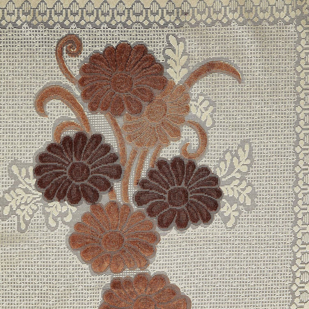 Kuber Industries Center 4 Seater Table Cover - Brown | Grocsy