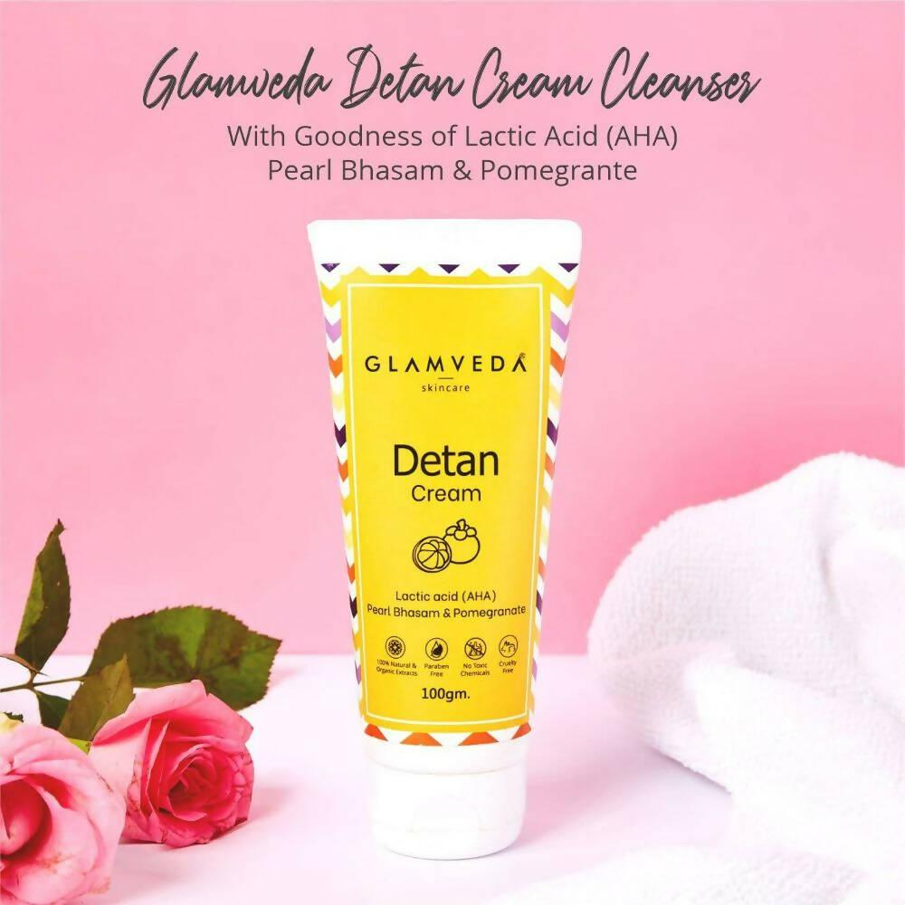 Glamveda Detan Cream Cleanser | Grocsy