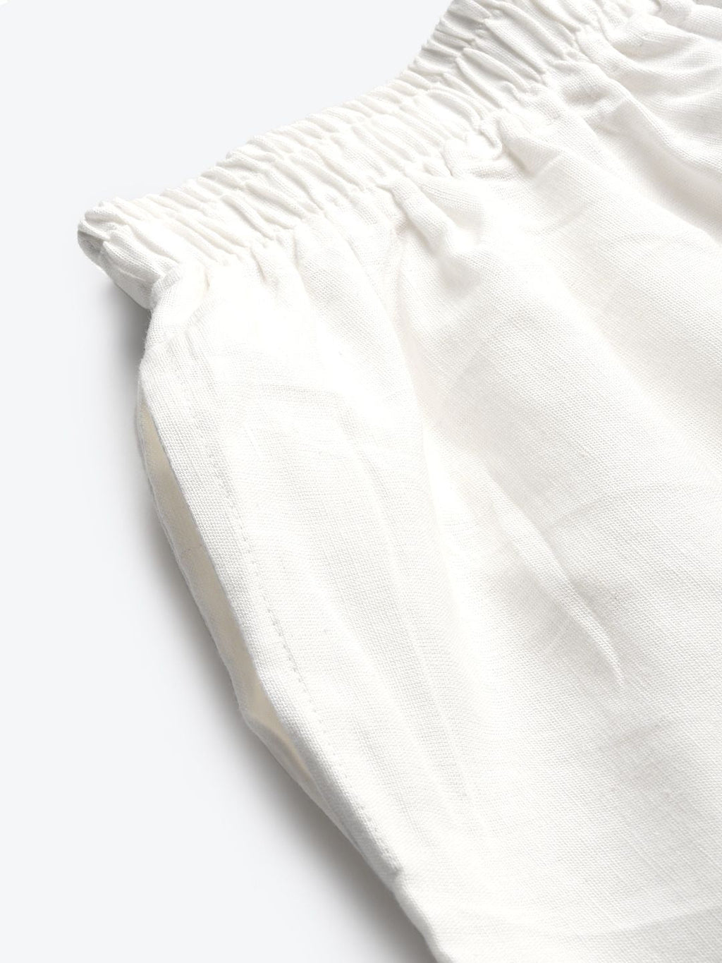 TAG 7 Women White Solid Hem Design Straight Palazzos | Grocsy