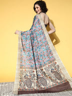 Saree Mall Kalamkari Saree With Solid Border | Grocsy