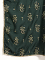 All About You Women Green & Gold-Toned Gotta Patti Kurta with Trousers & With Dupatta | Grocsy