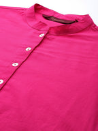 Sangria Women Pure Cotton Kurta with Palazzos | Grocsy