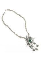 Mominos Fashion Johar Kamal Oxidised Silver-Plated Brass Finish Bansuri Long Necklace For Women (Silver) | Grocsy