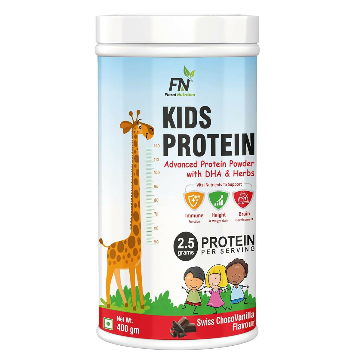 Floral Nutrition Kids Protein for Kids with DHA, Vitamin-D for Growth, Height, Immunity, Active & Strong | Grocsy
