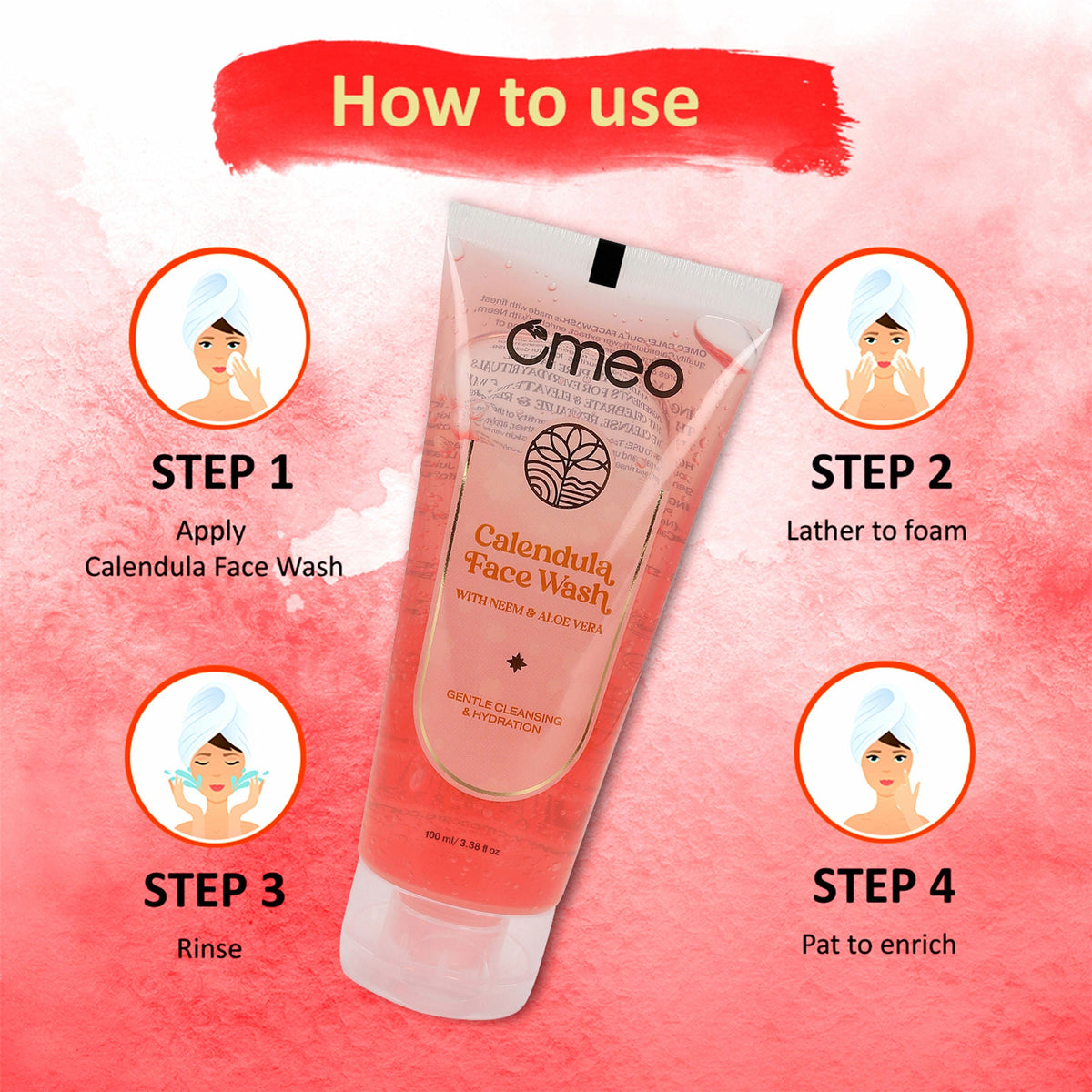 Omeo Calendula Face Wash - Gentle, Daily Use, Safe For All Skin Types | Grocsy