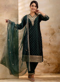 Vellora Chanderi Silk Lavender Party Wear Embroidery Work Readymade Salwar Suit | Grocsy