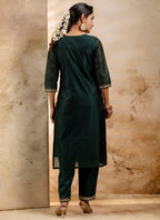 Vellora Chanderi Silk Lavender Party Wear Embroidery Work Readymade Salwar Suit | Grocsy