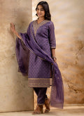 Vellora Chanderi Silk Pink Party Wear Embroidery Work Readymade Salwar Suit | Grocsy
