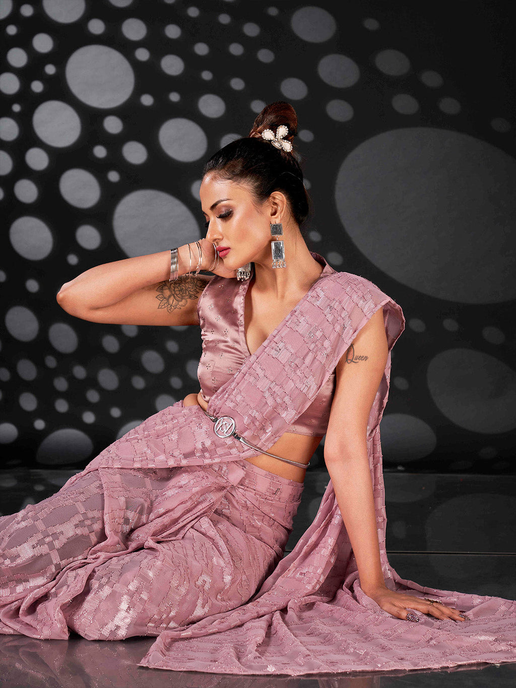 Tikhi Imli Embellished Saree | Grocsy