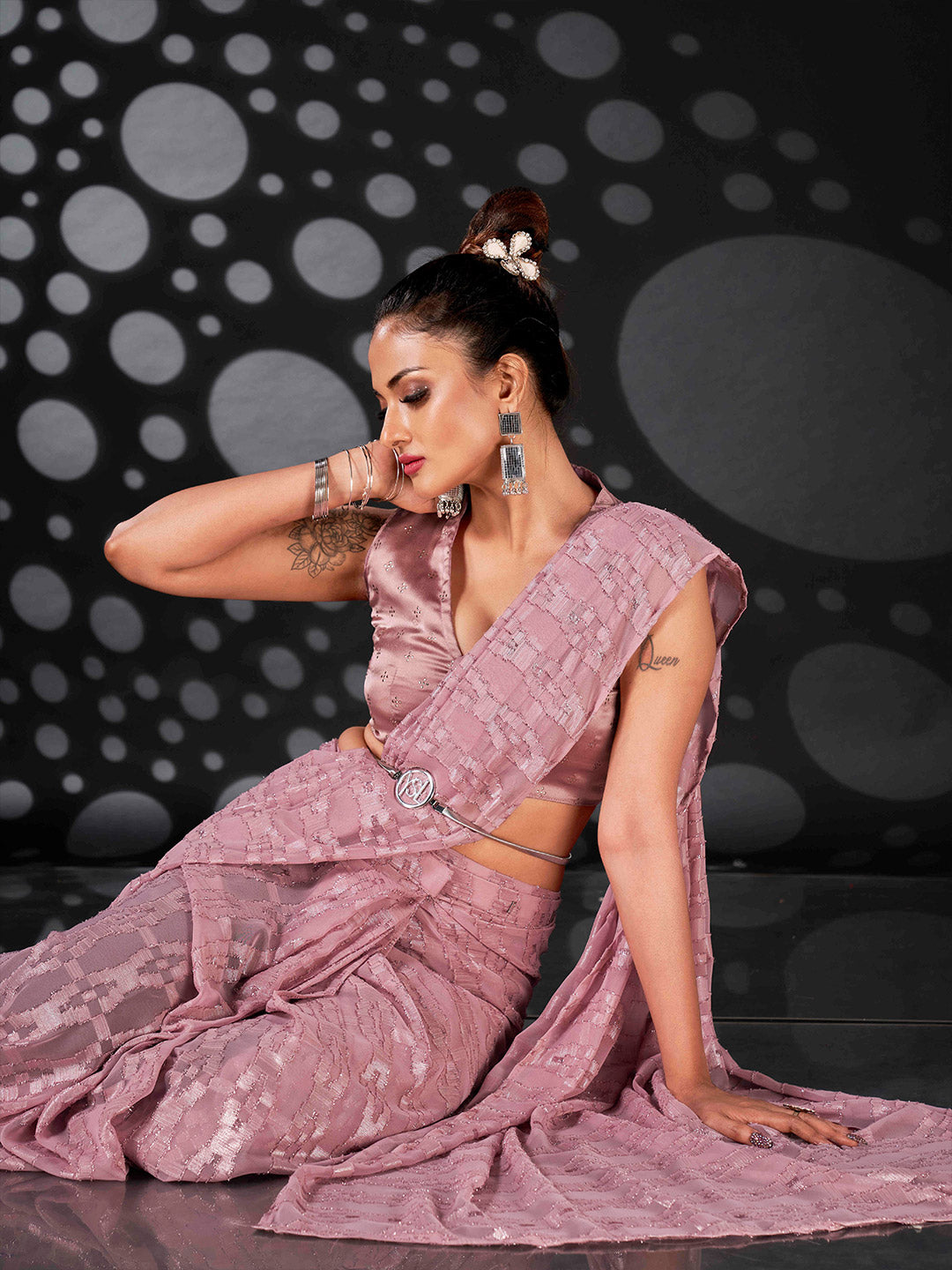 Tikhi Imli Embellished Saree | Grocsy