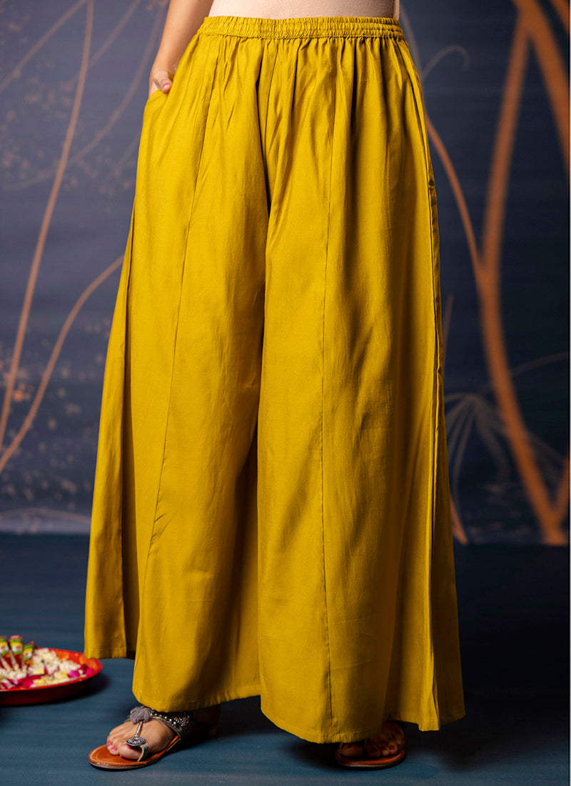 Vellora Silk Blend Mustard Designer Wear Embroidery Work Readymade Anarkali Suit | Grocsy