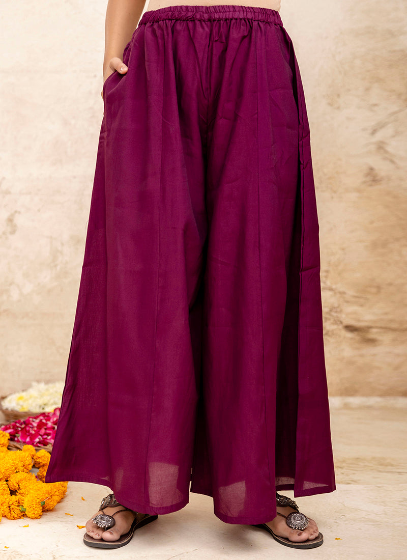 Vellora Silk Blend Wine Designer Wear Embroidery Work Readymade Anarkali Suit | Grocsy