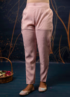Vellora Shimmer Silk Red Casual Wear Hand Work Readymade Salwar Suit | Grocsy