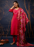 Vellora Shimmer Silk Olive Green Casual Wear Hand Work Readymade Salwar Suit | Grocsy