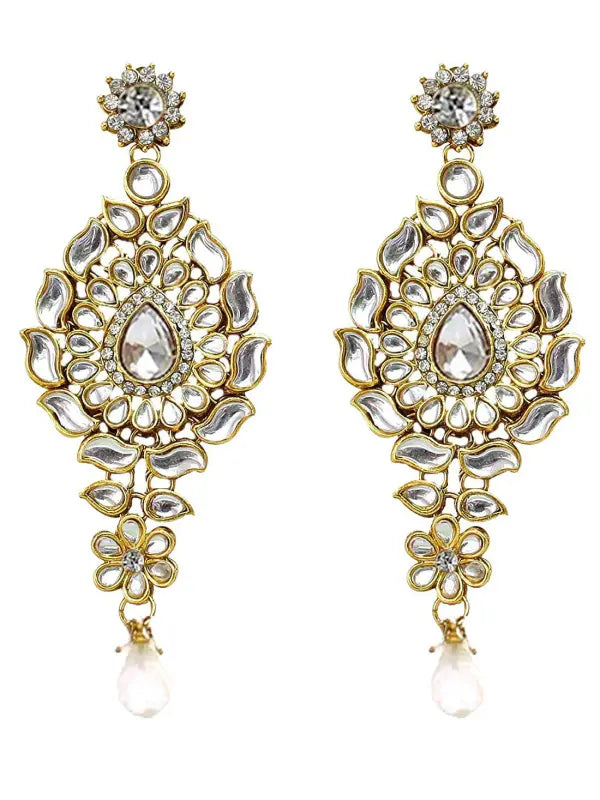 Tehzeeb Creations Traditional Kundan Bridal Set | Grocsy