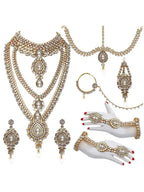 Tehzeeb Creations Traditional Kundan Bridal Set | Grocsy