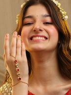 Ruby Raang Laal Noor Haath Phool | Grocsy