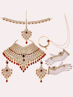 Tehzeeb Creations Bridal Set with sheeshpatti for Girls & Women | Grocsy