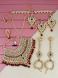 Tehzeeb Creations Bridal Set with sheeshpatti for Girls & Women | Grocsy