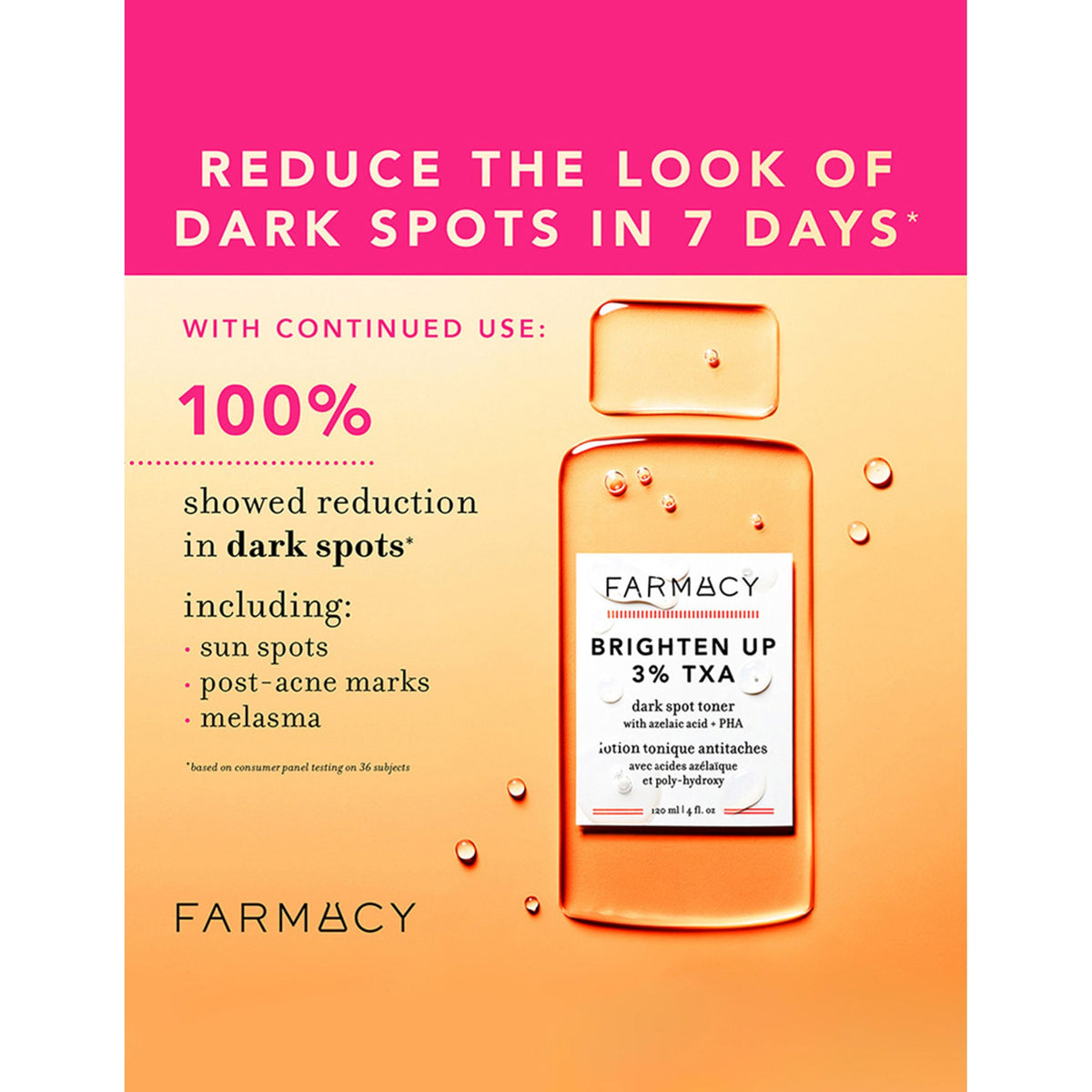 Farmacy Beauty Brighten Up 3% TXA Dark Spot Toner | Grocsy