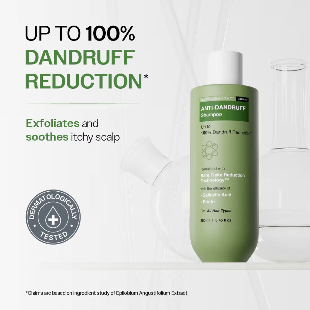 Bare Anatomy Expert Anti-Dandruff Shampoo with Salicylic Acid & Biotin | Grocsy