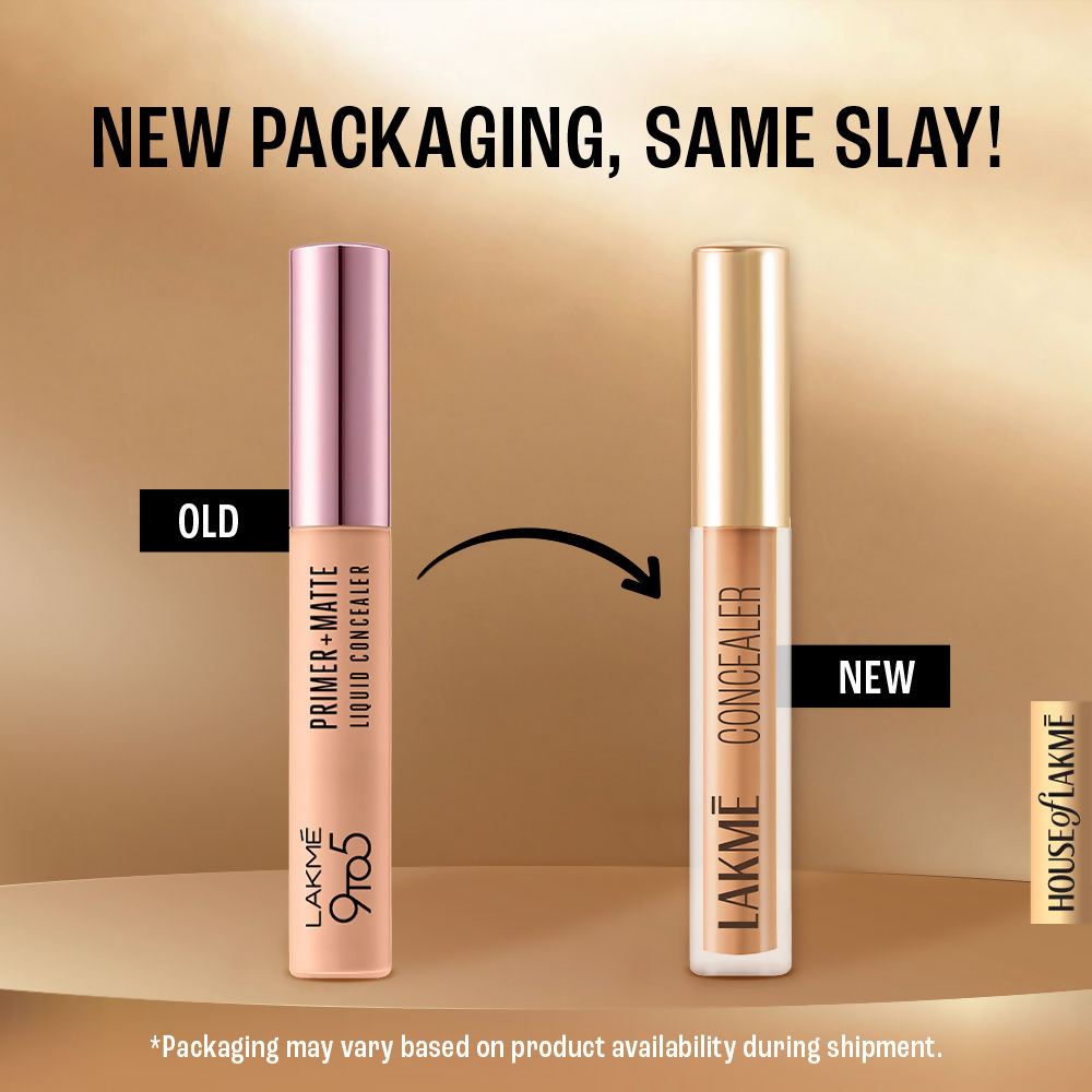 Lakme 9 To 5 Powerplay Priming Concealer Built In Primer, Hydrating - 24 Beige | Grocsy