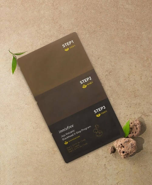 Innisfree Jeju Volcanic Blackhead 3-Step Program | Grocsy