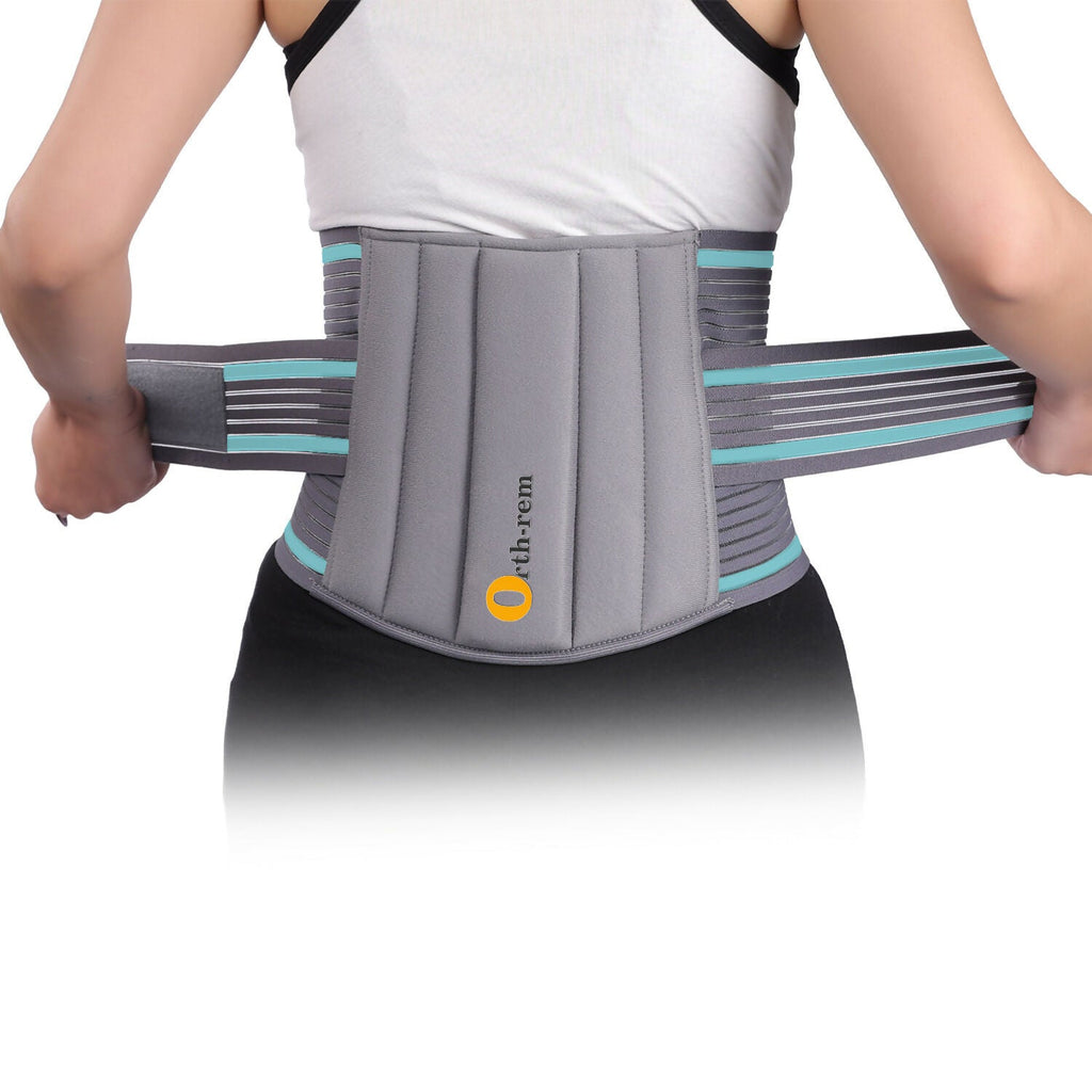 Orth-rem Back Support Brace For Men & Women Lower Back Pain Relief Belt | Grocsy