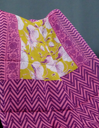Block Print Lime Green Coloured Mulmul Cotton Saree By Gayathri Reddy Designer Studio | Grocsy