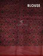 Maroon Colour Patola Design Semi Chanderi Saree By Gayathri Reddy Designer Studio | Grocsy