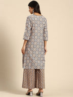 All About You Ethnic Motifs Printed Kurta with Palazzos | Grocsy