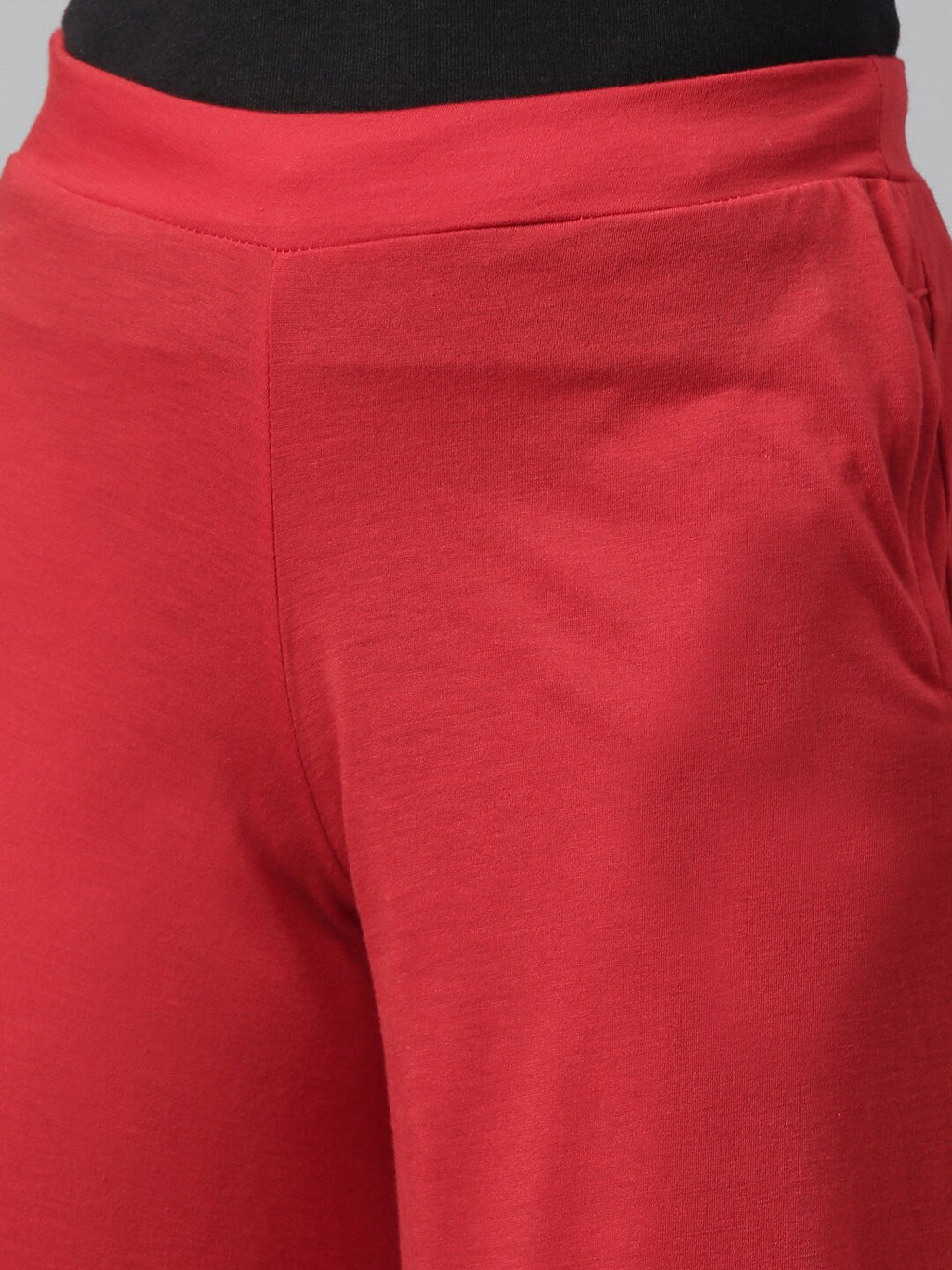 Souchii Women Red Knitted Palazzos | Grocsy